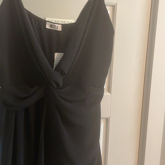 NWT. Black cocktail dress. West K Size L - Picture 2 of 10